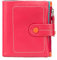 VISCONTI ® Portafoglio Donna Vera 100% Pelle con Portamonete Donna - Blocco RFID - Portafogli Porta Banconote Borsellino 1 Tasca con Cerniera -MIMI (M77 - Rosso Multi)