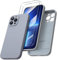 ORNARTO Compatible with iPhone 13 Pro Max Case 6.7 inch, with 2 Screen Protector Liquid Silicone Gel Rubber Cover [Full Body] Shockproof Protective Phone Case for iPhone 13 Pro Max-Light Grey