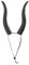 NewL Gothic Halloween Cosplay Haarschmuck Realistisch Schwarz Rot Lang Teufelshorn Stirnband Karneval Party Bandana (Gerade Horn)