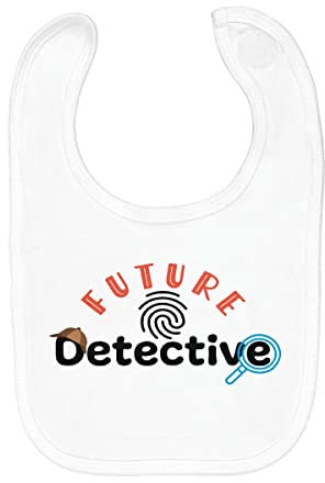 Baby Lätzchen aus Bio-Baumwolle Future Detective Detektiv Arbeit Filme