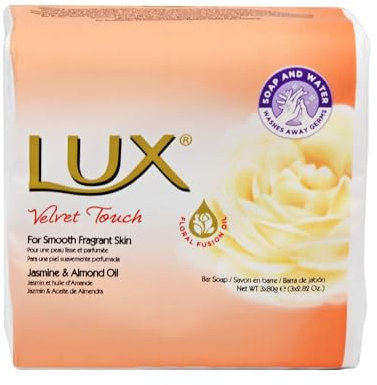 Lux Velvet Toch Jasmon- und Mandelölseife, 3 Stück