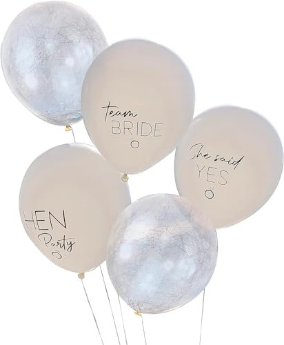 Hochzeitsballons Luftballons Hochzeit Just Married in weiß & schwarz Befüllbar mit Helium oder Luft Deko für Hochzeit, Standesamt & JGA Inhalt 6 Ballons a Ø 30cm