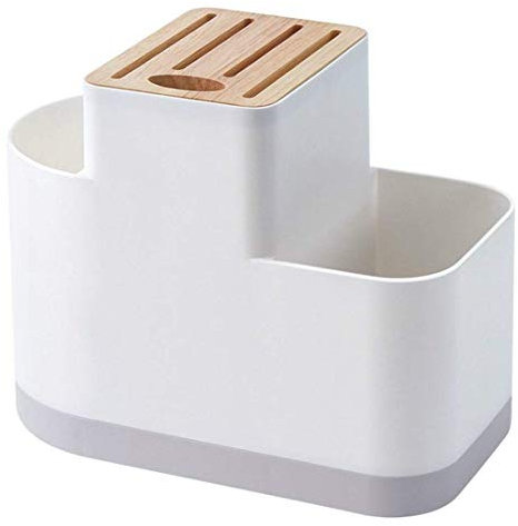 YHJZSM Küchen-Organizer, Aufbewahrungsregal aus Kunststoff, Besteckkasten, Abtropfen des Besteckkastens, Besteckkasten, Besteck-Organizer