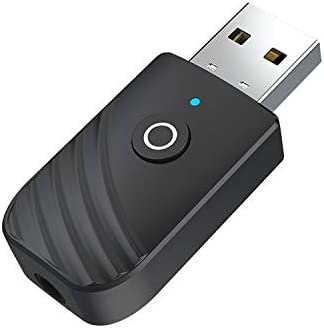 USB Bluetooth 5.0 Adattatore 3 in 1 Ricevitore Audio Musicale Wireless Trasmettitore 3.5Mm AUX per TV PC Cuffie Auto