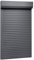 Rollladen Aluminium, JUNZAI Aussenrolladen, Schrank Rollo, Außenrollo, Sonnenschutzrollo Außen, 110 x 220 cm Anthrazit