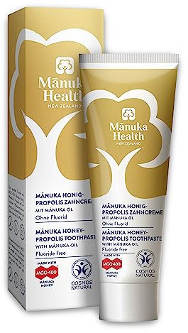 Manuka Honig MGO 400+ Propolis Zahncreme, ohne Fluorid