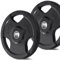 KK Weight Plates Cast Iron Barbell Weight Set - 2 Inches Hole Weight Plate Set For Women & Men - Non- Slip, Durable & Long-Lasting Olympic Weight Plates - Gym Equipment For Home & Gym (2 X 20KG)