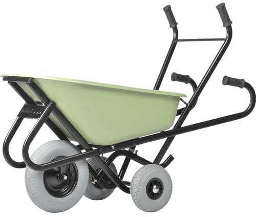MATADOR | Schubkarre Toro Ergo | HDPE-Mulde | grün | pannensichere | extrabreite Bereifung