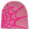 WYNAKESHU Y2k Spider Beanie Hat Beanie MEA Culpa Wireless Acryl Knit Skull Cap Winter Warme Hüte für Damen Mann Jugendliche, Pink, Einheitsgröße