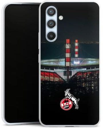 DeinDesign Slim Case extra dünn kompatibel mit Samsung Galaxy A54 5G Silikon Handyhülle transparent Hülle 1. FC Köln Stadion Offizielles Lizenzprodukt