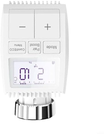 CWOQOCW Radiator Thermostat, Programmable Thermostat Timer, TRV Radiator Valve Actuator, Remote Control Temperature Controller for Electric Floor Heating