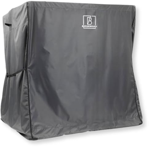 Barlborough Garden Swing Cover | 2 Seater Waterproof Wind Resistant Large Outdoor Garden Swing Seat Cover with Air Vents and Zips | 175cm x 160cm x 125cm, Charcoal Grey