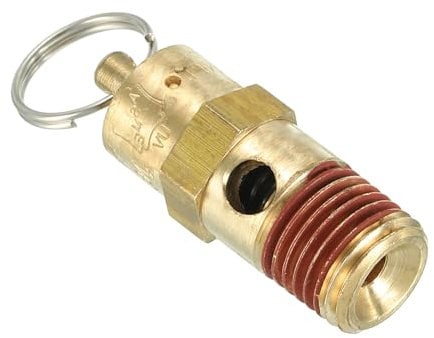 PATIKIL 1/4 Male NPT Safety Valve, Air Pressure Release Valve for Air Compressor, 175PSI Set Pressure