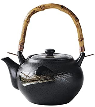 DSeenLeap Electric Kettles for Boiling Water Single Tea Kettle Ceramic Teapot Tea Pot Tea Set Household Large Filter Teapot Restaurant Hotel Teapot for Coffee and Tea (800ml)