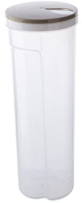 Blogiiup Pasta Keeper with Measure Hole, Airtight Food Storage Containers, Spaghetti Noodles Plastic Storage Box for Grains, Pasta, Noodles