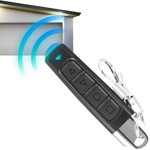 Dyeulget Telecomando apriporta del garage, telecomando per clonazione wireless, telecomando elettrico per cancello, telecomando universale per garage per allarme, casa e sicurezza