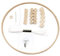 Baby Mobile Kleiderbügel, hölzerne mobile Rahmen Kit Wind Chimes Material Perlen Glockenbügel Making Kit Crib Bett Dekoration Spielzeugstyle2, Mobile Frame Kit Kit
