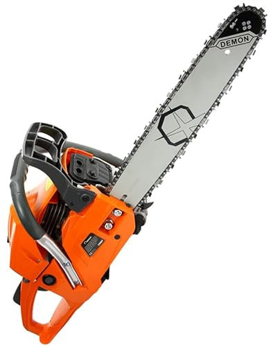 Demon Motorsäge mit Verbrennungsmotor | 2-Takt | luftgekühlt | 2200 W | 55 cc | 8500 U/min | Nutzschnitt 38 cm | Anti-Vibrationssystem