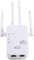 Joselin Repetidor WiFi de 300Mbps Extensor de SeñAl WiFi InaláMbrico Banda Dual 5G 2.4G Amplificador de Red Enrutador WiFi de Alcance Enchufe de la UE