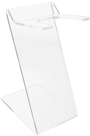 BELLIFFY Supporto per Asciuga Chioma da Tavolo in Acrilico, Portatile | Uso per Casa e Hotel, Design Semplice e Minimalista, Leggero, Resistente a Urti e Deformazioni