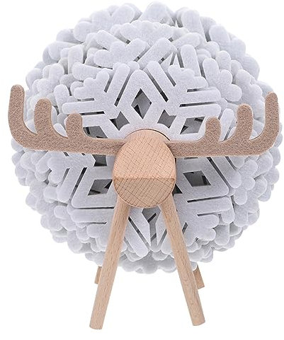 Cabilock 1 Juego De Posavasos para Bebidas Decoración De Animales Portavasos De Fieltro Tapete para Tazas Mantel Individual con De Nieve Estante para Tazas De Café Almohadilla