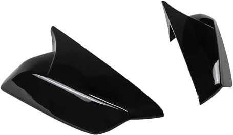 STRIVING BIRD Seitenspiegelgehäuse Links und Recht Für C&hevy Malibu L LS LT 2016-2021 Auto Aufkleber Rück Seite Spiegel Abdeckung Flügel Kappe Außentür Fall Trim (Gloss Black)