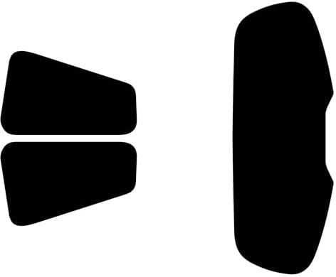TINTCOM Film Solaire Auto Prédécoupé pour Renault Clio 3 Portes 2006-2011 - (05% Noir Fumé Super) - Vitres Latérales Arrière & Lunette Arrière - Ajustement sur Mesure, Protection UV