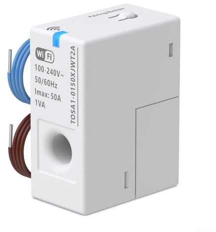Per Tuya Smart WiFi Power Monitor 150A con avvisi automatizzati per sovracorrente, sovratensione, temperatura e limiti di potenza