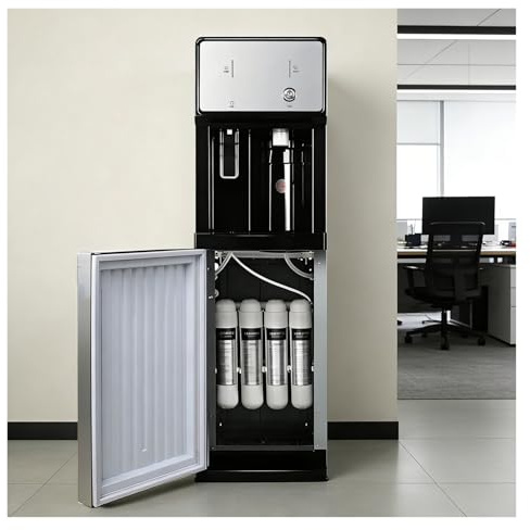 Di filtrazione dell'acqua Erogatore d'acqua a colonna, autonomo e collegato alla rete idrica Acqua calda a temperatura ambiente refrigeratore senza boccioni, facile da pulire Ideale per hotel