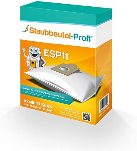 10 Staubsaugerbeutel geeignet für EIO Villa 1000,Eco 2,Quigg Compact E-CO 2 Aldi, Vivo 1600,Topo 1800,Topo 1600