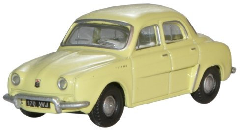 Oxford Diecast 76RD002 Renault Dauphine Yellow