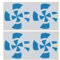 Lawn Crown Green Indoor Bowls Spiral ID Identification Markers Set Of 4 (Light Blue - White)