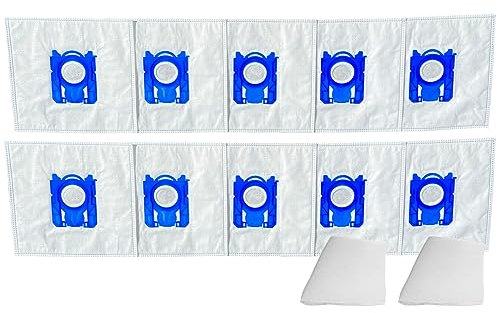 10 sacchetti premium per aspirapolvere compatibili con Electrolux ZEG 317 Ergospace Green