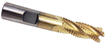 hhip 8002 – 6708 3 flauta tin- Coated M42 cobalto desbaste fresa, 1/4 x 3/8 x 5/8 x 2 – 7/16