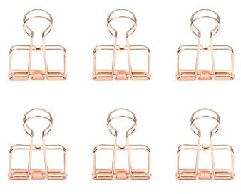 Kikkerland OR73-CO Papierclips, Edelstahl, Kupfer, 10.1 x 2.7 x 18.8 cm
