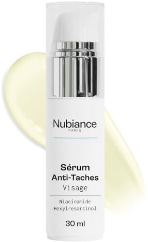 NUBIANCE – Serum Eclat Anti-Flecken-Präparat mit AHA HRB-3 – 30 ml – für schwarze Haut, matt und gewebt – Peeling-Pflege für das Gesicht – gegen das Auftreten von Pigmentflecken