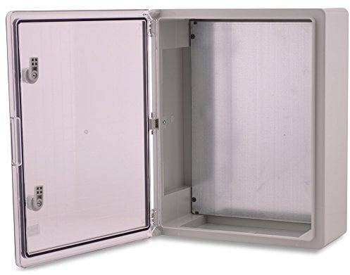 Armario de plástico ABS BOXEXPERT Armario de distribución Fleet IP65 gris/transparente (ABS, 500x400x175mm con puerta de visualización)