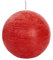 Spaas Rustic Unscented Ball Candles Hours-red 6 Rustikale geruchlose Kugelkerzen, 80 mm, ± 24 Stunden, Rot, Paraffinwachs, 8 cm, 6