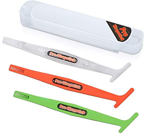 Gomake Wrap Stick Magnet Micro Mini Rakel mit Wrap Slip Cut Clipper Design, verschiedene Härte, 3 Stück