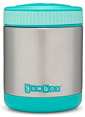 Yumbox Zuppa, 450ml - Thermobehälter für Essen | Essensbehälter Brotdose aus Edelstahl | Lunchbox für Suppe, warme Speisen, Babynahrung (Caicos Aqua)