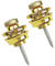 Gitarrengurt Schloss,Gitarrengurt Knöpfe 2 Pack Metal Gitarrengurt Taste Gitarrengurt Endknopf mit Befestigungsschrauben für Akustik Klassische E-Gitarre Bass Ukulele (Golden)