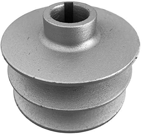 Grünwelt GW-DP20 Keilriemenscheibe 20 mm zweirillig Riemenscheibe Profil B Motor Kurbelwelle