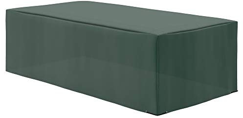 Outsunny 600D Oxford Outdoor Garden Furniture Sofa Set Cover, Waterproof Anti-UV Rattan Sun Lounger Protection Protector Cover, 255L x 142W x 86Hcm, Green