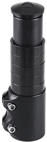 Azarxis Fahrrad Höhenadapter, Aluminium Gabelschaftverlängerung, Vorbauten Lenkererhöhung, Mountainbike Ahead Vorbau, Lenker (Schwarz - 138mm)