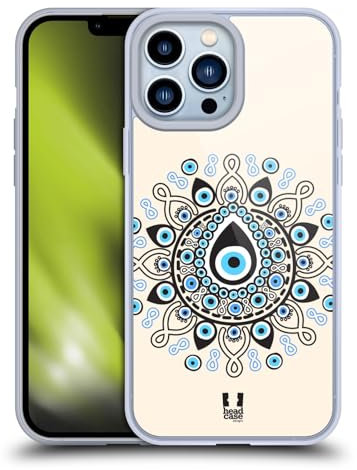 Head Case Designs Nazar Böses Auge Gelhülle [Militärischer Schutzgrad] Kompatibel Mit Apple iPhone 13 Pro Max Und Kompatibel Mit MagSafe