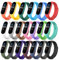 Ainiv Bracelet pour Xiaomi Mi Band 5/Xiaomi Mi Band 6, 20PCS Bracelets de Remplacement Xiaomi Bracelet de Montre en Silicone Souple, Bracelet de Fitness Réglables pour Accessoires Xiaomi