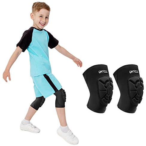 ONTYZZ Ginocchiere Pallavolo Bambina Ginocchiera Protezioni Bambino 1 Paia Sport Ginocchio Imbottite Maniche per Danza Ginnastica Ritmica Basket Calcio Mtb Wrestling Protezione Ginocchio L
