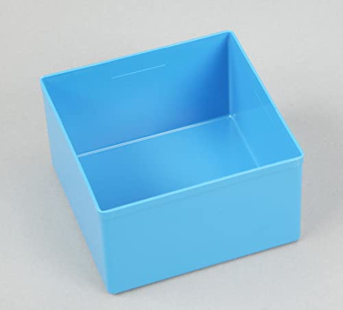 PROREGAL SuperSparSet 10x Sortimentskasten EuroPlus Insert | HxBxT 6,3x10,8x10,8cm | Blau | Sortimentskasten, Kleinteilemagazin, Sortierbox, Werkzeugkasten