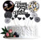 Tortendeko 25. Geburtstag Schwarz Junge Mädchen - Happy Birthday 25 Glitter Cake Topper - Kuchendeko Happy 25th Birthday - 25 Jahre Kuchen Deko