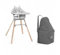 Chaise haute Stokke Clikk gris et sac de transport